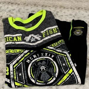 American Fighter Shirt Neon Yellow